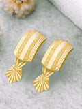 21k Gold Hoop Earrings Hanging Stars - SANZ Australia