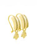 21k Gold Hoop Earrings Hanging Stars - SANZ Australia