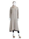 Beige Double Layer Premium Abaya - SANZ Australia