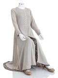 Beige Double Layer Premium Abaya - SANZ Australia