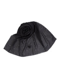 Black Embellished Chiffon Scarf - SANZ Australia