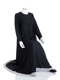 Black-Double-Layer-Premium Abaya - SANZ Australia