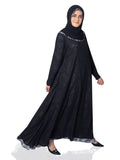 Black Double-Layer Premium Abaya - SANZ Australia