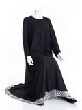 Black-Double-Layer Premium Abaya - SANZ Australia