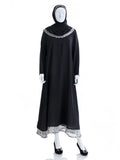 Black-Double-Layer Premium Abaya - SANZ Australia