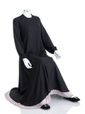 Black Double Layer Premium-Abaya - SANZ Australia