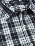 Black Large Check Casual Shirt - SANZ Australia