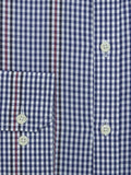 Blue Check Button-Down Casual Shirt - SANZ Australia