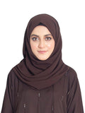 Chocolate Brown Korean Chiffon Scarf - SANZ Australia