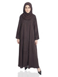 Chocolate Brown Single Layer Premium Abaya