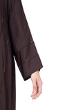 Chocolate Brown Single Layer Premium Abaya - SANZ Australia