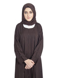 Chocolate Brown Single Layer Premium Abaya - SANZ Australia