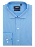 Crisp Blue Dobby Business Shirt - SANZ Australia