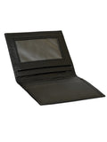 Leather Card Wallet Bifold Black - SANZ Australia