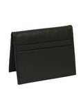 Leather Card Wallet Bifold Black - SANZ Australia