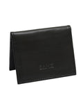 Leather Card Wallet Bifold Black - SANZ Australia