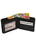 Classic Leather Wallet Bifold Black - SANZ Australia