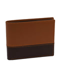 Men's Leather Wallet Bifold Tan-Brown