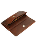 Long Leather Wallet Bifold Antique Tan - SANZ Australia