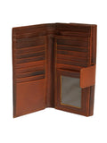 Long Leather Wallet Bifold Antique Tan - SANZ Australia
