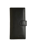 Long Leather Wallet Bifold Black - SANZ Australia