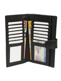 Long Leather Wallet Bifold Black - SANZ Australia