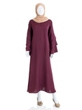 Magenta Single Layer Premium Abaya - SANZ Australia
