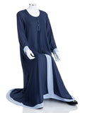 Midnight Blue Double Layer Premium Abaya - SANZ Australia