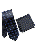 Midnight Blue Geometric Tie Set - SANZ Australia