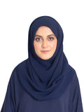 Midnight Blue Korean Chiffon Scarf - SANZ Australia