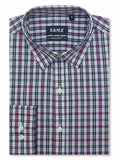 Mulberry-Black Check Casual Shirt - Sanz Australia