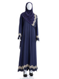 Navy Blue Single Layer Premium Abaya - SANZ Australia