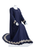Navy Blue Single Layer Premium Abaya - SANZ Australia