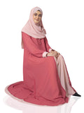 Pink Double Layer Premium Abaya - SANZ Australia