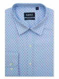 Sky Blue Star Prints Casual Shirt - SANZ Australia