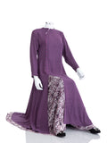 Soft Purple Double Layer Premium Abaya - SANZ Australia