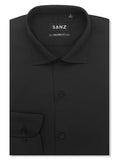 Solid Black Classic Business Shirt - SANZ Australia